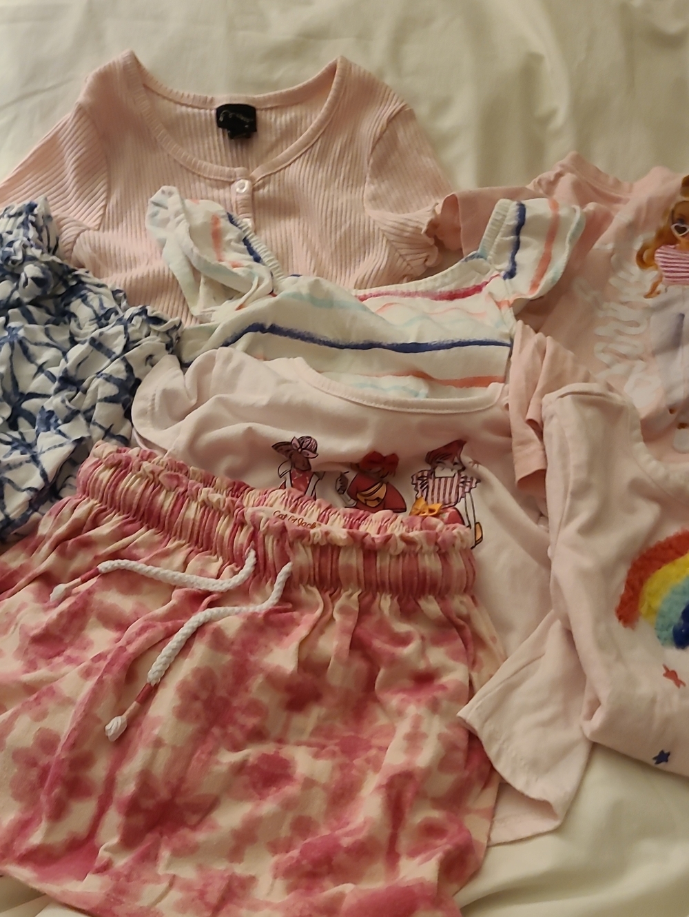 Bundle Girls Pink Floral Tie-Dye Matching Set - Brand Unknown